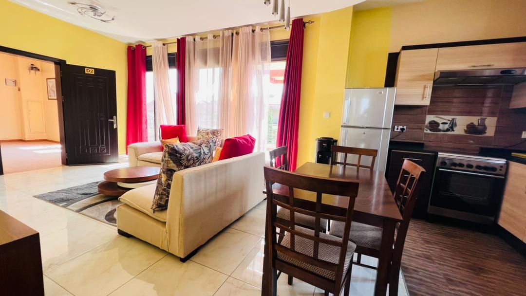 Apartment for rent in Kinyinya, Kigali - Spacious Furnished 1-Bedroom Apartment in Kinyinya