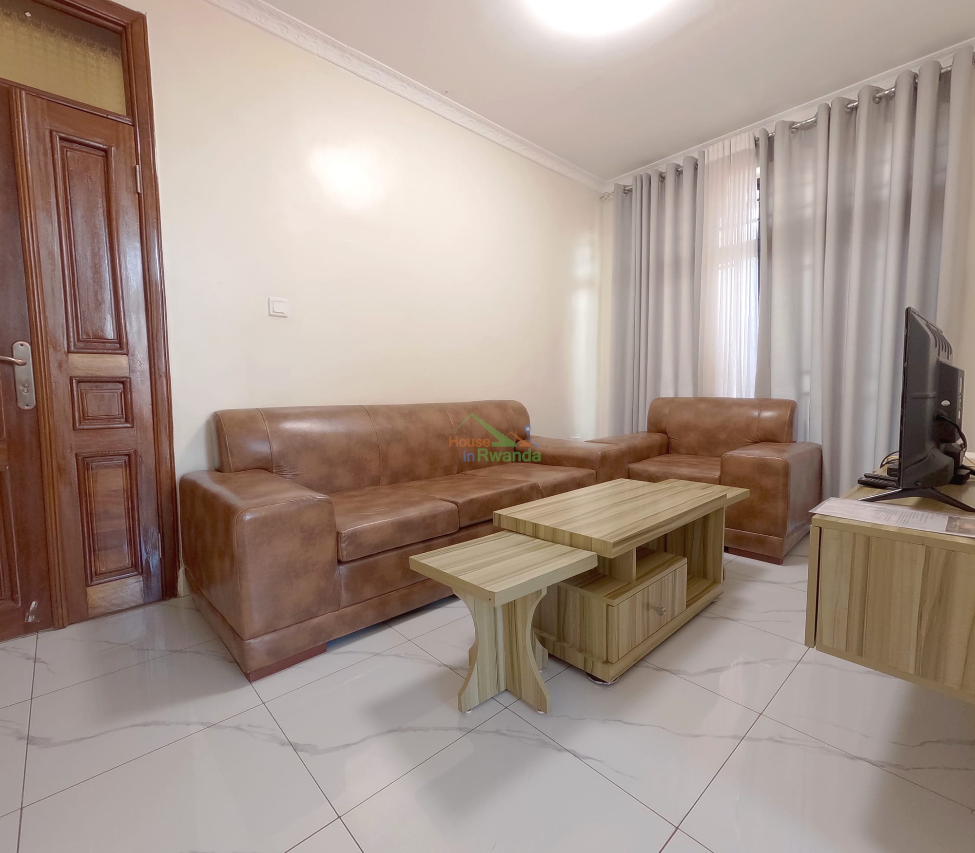 Apartment for rent in Kanombe, Kigali - Elegant Furnished 1-Bedroom Apartment in Kanombe