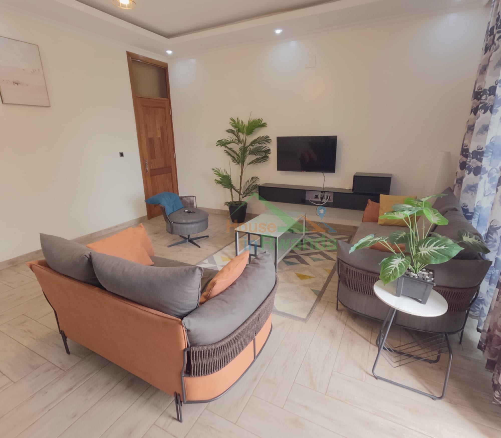 Apartment for rent in Kicukiro, Kigali - Bright Furnished 2-Bedroom Apartment in Kicukiro