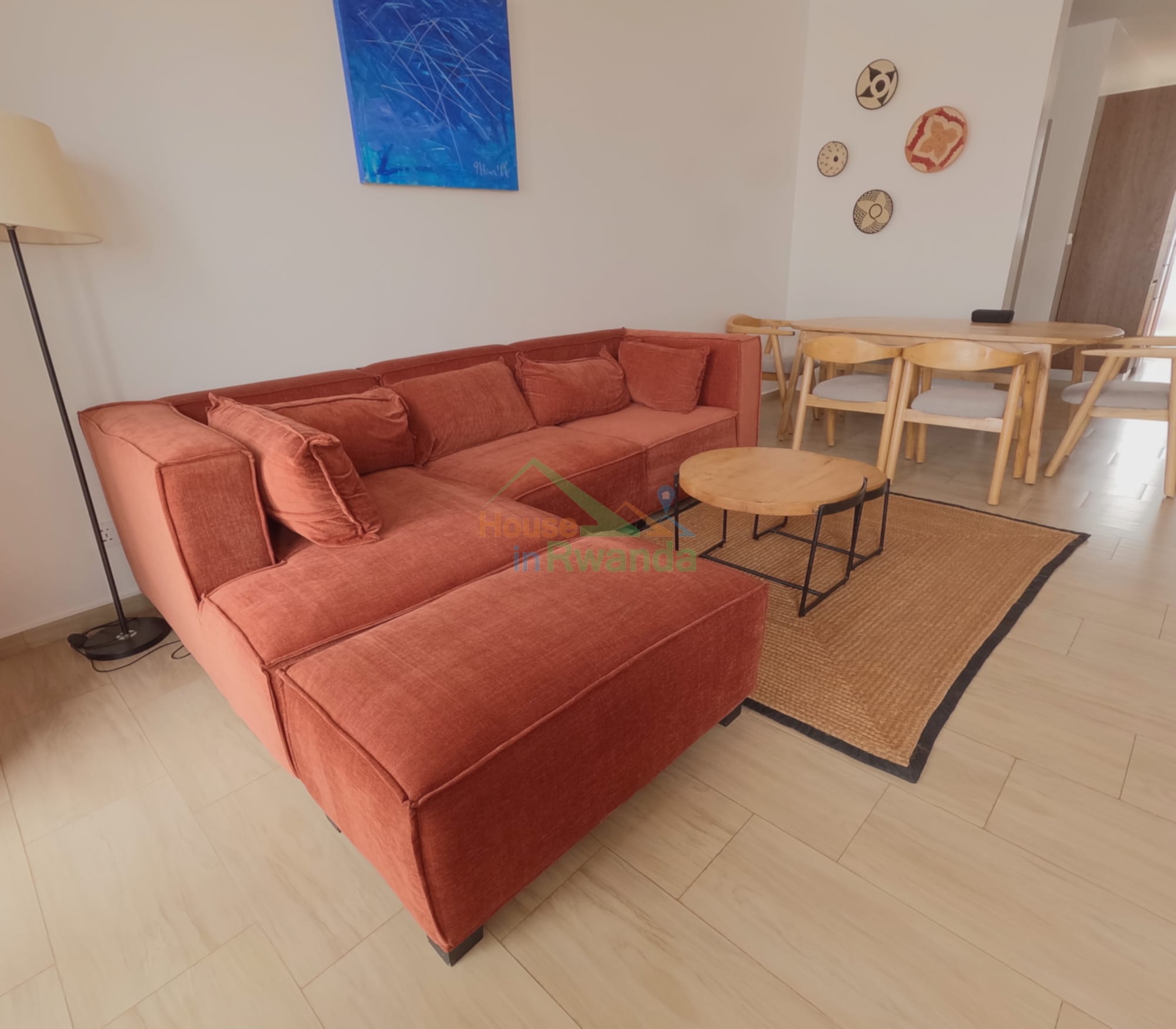 Apartment for rent in Rebero, Kigali - Stylish Furnished 3-Bedroom Apartment in Rebero