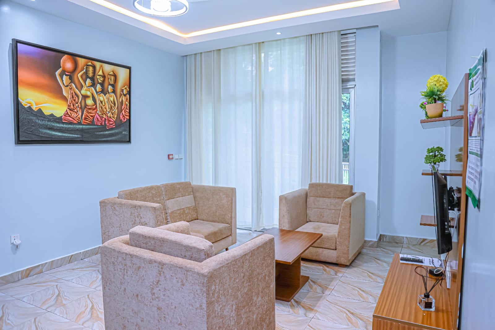 Apartment for rent in Kicukiro, Kigali - Elegant Furnished 2-Bedroom Apartment in Kicukiro